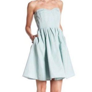 J. Crew Marlie Classic Faille Dress Sea Spray